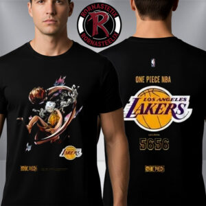One Piece x NBA Los Angeles Lakers 2025 Crypto Arena Los Angeles February 28 2025 Unisex T Shirt Two Sided