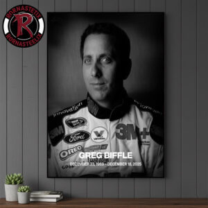 RIP Greg Biffle Nascar Legend Passed Away 1969-2025 Poster Canvas Decor