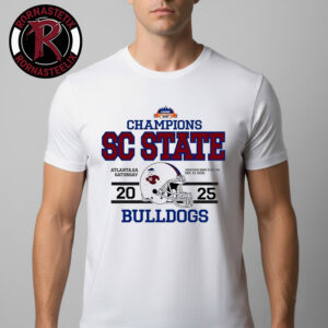 SC State Bulldogs Helmet Tee Cricket Celebration Bowl Champions 2025 At Mercedes Benz Stadium On December 13 2025 Unisex T Shirt