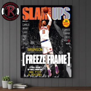 SLAM Ups Jalen Brunson Freeze Frame Poster Canvas Decor