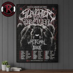 Slaughter To Prevail North America 2026 Tour Schedule Tour Dates Poster Canvas Decor