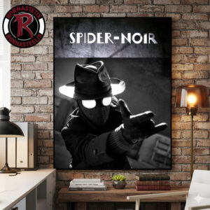Spider Noir as Nicolas Cage Live Action Movie Poster Canvas Decor
