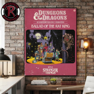 Stranger Things 5 Dungeons And Dragons An Adventure For Level 3 Characters Ballad Of The Rat King Poster Canvas Decor