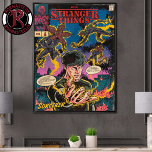Stranger Things 5 Netflix Series Will The Wise Sorcerer Comic Art Poster Canvas Decor