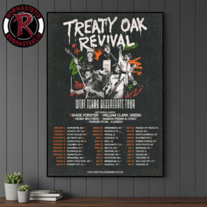 Treaty Oak Revival West Texas Degenerate Tour 2026 Schedule Tour Dates Poster Canvas Decor