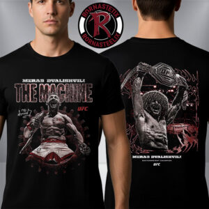 UFC Merab Dvalishvili The Machine Fighter IP Bantamweight Champion Unisex T Shirt Two Sided