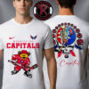 Washington Capitals x Grateful Dead Deadhead Mascot Unisex T Shirt Two Sided