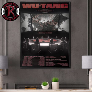 Wu Tang Clan Forever The Final Chamber Tour 2026 Schedule Tour Dates Poster Canvas Decor