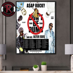 ASAP Rocky Dont Be Dumb 2026 Tour Schedule Venue Tour Dates Poster Canvas Decor
