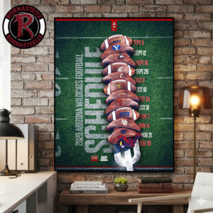 Arizona Wildcats Football NCAA Schedule Season 2026 Poster Canvas Decor