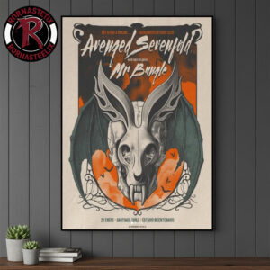 Avenged Sevenfold x Mr Bungle Event Poster Santiago Chile On January 24 2026 Estadio Bicentenario Poster Canvas Decor