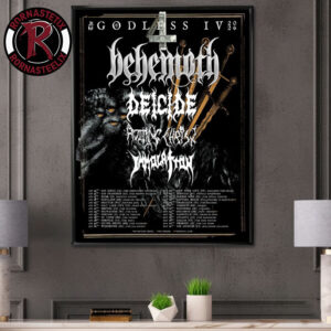 Behemoth The Godless IV 2026 US Tour Schedule Venue Tour Dates Poster Canvas Decor