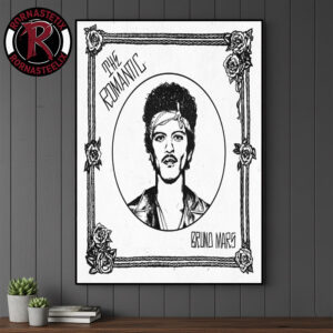 Bruno Mars The Romantic New Single Art Poster Canvas Decor