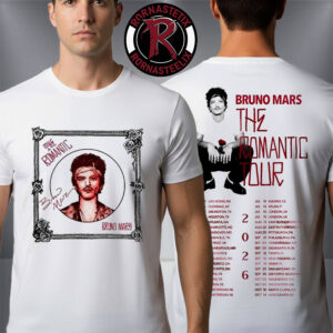 Bruno Mars The Romantic World Tour 2026 Tour Dates Unisex T Shirt Two Sided