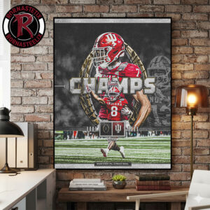 Celebrates Indiana Hoosiers Champions 2026 Chick Fil A Peach Bowl CFP Semifinal Poster Canvas Decor
