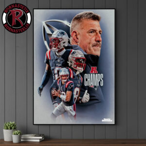 Celebrates New England Patriots AFC Champions 2025-26 Are Super Bowl Bound Poster Canvas Decor