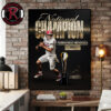 Indiana Hoosiers Wins National Champions 2025 26 College Football Playoffs Poster Canvas Decor