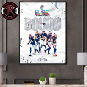 Congrats New England Patriots Straights To Super Bowl LX Bound Poster Canvas Decor