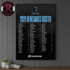 United Football League 2026 Schedule Poster Canvas Decor