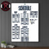 Indiana Fever Basketball WNBA 2026 Season Schedule Poster Canvas Decor