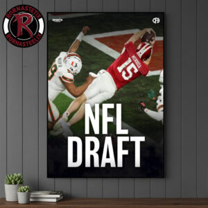 Fernando Mendoza Indiana Hoosiers Official Declared For NFL Draft Poster Canvas Decor