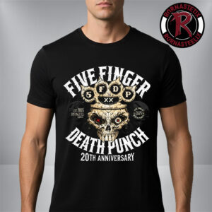 Five Finger Death Punch 20th Anniversary World Tour 2026 Merchandise Tee Knucklehead Unisex T Shirt