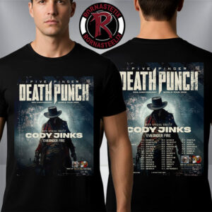 Five Finger Death Punch 20th Anniversary World Tour 2026 Schedule Venue Tour Dates Unisex T Shirt Two Sided