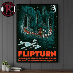 Flipturn Band Event Poster At Red Rocks Amphitheatre On May 21 2026 Morrison CO Poster Canvas Decor
