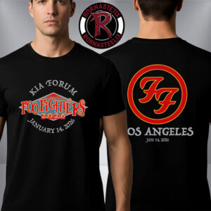 Foo Fighters Los Angeles 2026 Merch Tee At KIA Forum On January 14 2026 Unisex T Shirt Two Sided