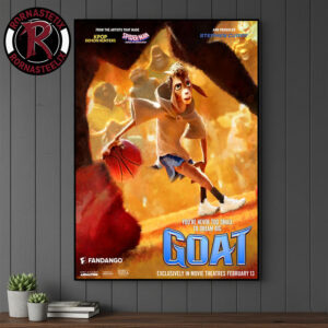 GOAT Movie Official New Poster For Sony Pictures In Theaters On February 13 2026 Poster Canvas Decor