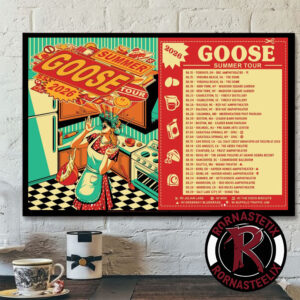 Goose Band Summer 2026 Tour Schedule Tour Dates Poster Horizontal
