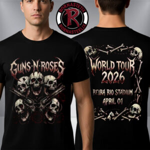Guns N Roses World Tour 2026 Event Tee At Beira Rio Stadium On April 1 2026 Unisex T Shirt Two Sided