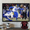 Rashid Shaheed Seattle Seahawks 2025 NFC Divisional Round Opening Kickoff Return Touchdown Poster Canvas Decor