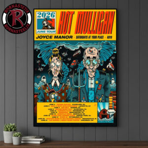 Hot Mulligan 2026 June Tour Schedule Tour Dates Art By Dr Juanpa Poster Canvas Decor