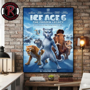 Ice Age 6 The Frozen Legacy A 20th Century Studios Film In Theaters 2026 Poster Canvas Decor