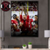 Indiana Hoosiers Wins National Champions 2025 26 College Football Playoffs Poster Canvas Decor