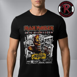 Iron Maiden Run For Your Lives World Tour 2026 Event Tee At Athens Olympic Stadium Greece On May 23 2026 Unisex T Shirt