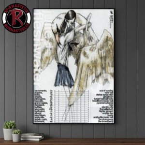 Julie Band Featuring Fleshwater US Tour 2026 Schedule Venue Tour Dates Poster Canvas Decor