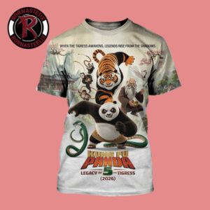 Kung Fu Panda 5 Legacy Of The Tigers 2026 Poster Fan Art All Over Print Shirt