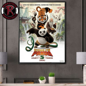 Kung Fu Panda 5 Legacy Of The Tigers 2026 Poster Fan Art Poster Canvas Decor