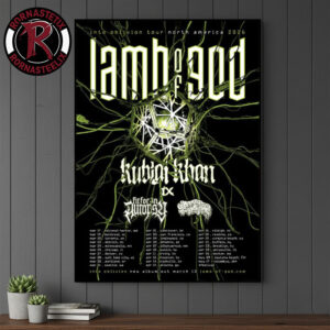 Lamb Of God Into Oblivion Tour North America 2026 Schedule Tour Dates Poster Canvas Decor