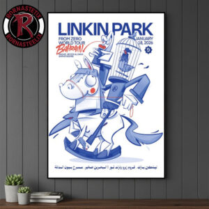 Linkin Park From Zero World Tour Event Poster At Sakhir Beyon AL Dana Amphitheatre On January 18 2026 Poster Canvas Decor