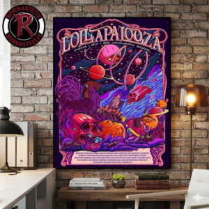 Lollapalooza India 2026 Show January 24 25 2026 New Poster Collab Perry Farrell x Aaquib Wani Poster Canvas Decor