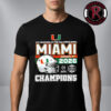 Congrats Miami Hurricanes Champions CFP Playoff Semifinal At The Vrbo Fiesta Bowl Unisex T Shirt