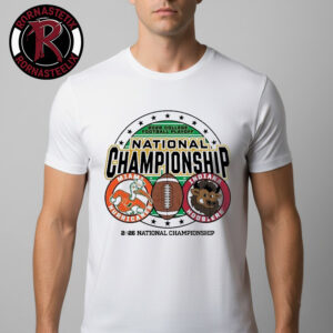 Miami Hurricanes vs Indiana Hoosiers 2026 College Football Playoff National Championship Match Game Unisex T Shirt