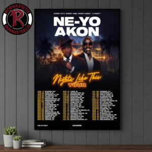 Ne-Yo And Akon Nights Like This Tour 2026 Schedule Tour Dates Poster Canvas Decor