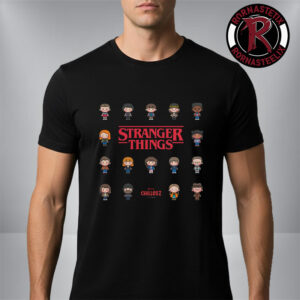 Netflix Stranger Things 5 Chilleez Chibi Characters Unisex T Shirt