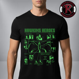 Netflix Stranger Things 5 Exclusive Merch Hawkins Heroes All Main Characters Unisex T Shirt