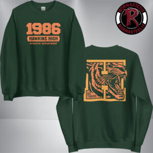 Netflix Stranger Things 5 Hawkins High 1986 Athletic Department Go Tigers Unisex Sweater