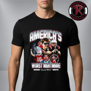 New England Patriots AFC Champions 2025 Drake Maye America’s Worst Nightmare Unisex T Shirt